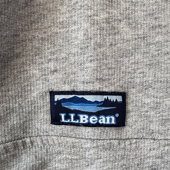 L.L. Bean Woman’s Heather Gray Hoodie Top - Picture 6 of 14